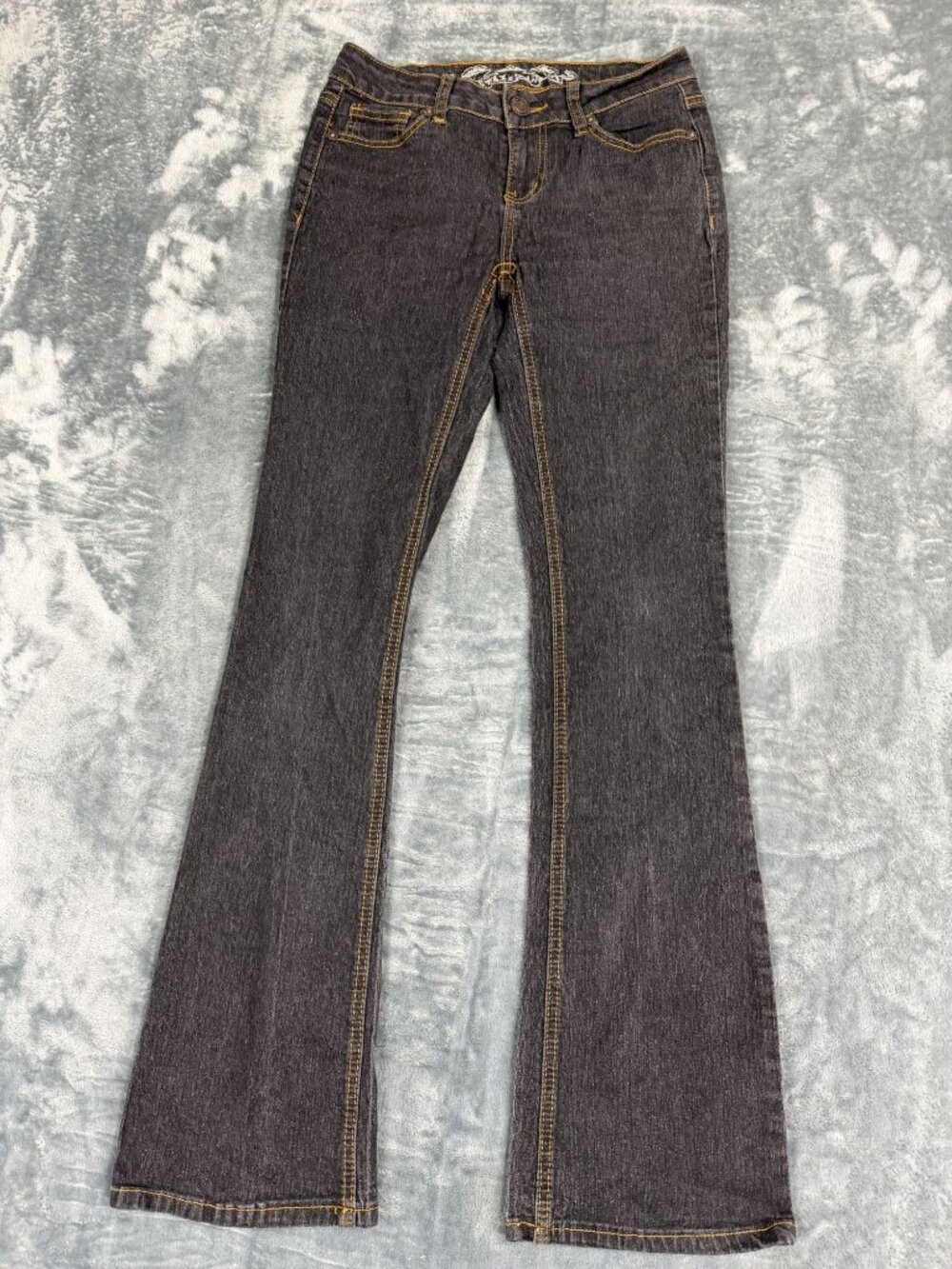 Wax Jean Womens Bootcut Denim Pants Dark Wash Size 8